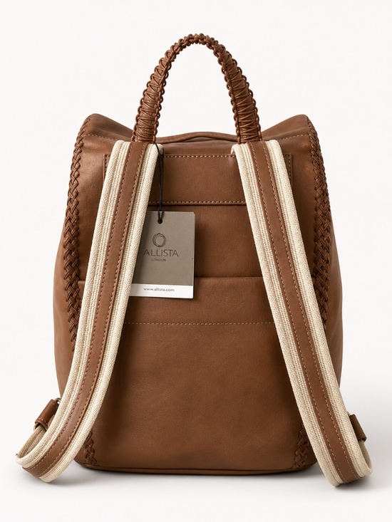 NWT Callista Crafts Signature Leather Tan‎ Oak Backpack main image 4